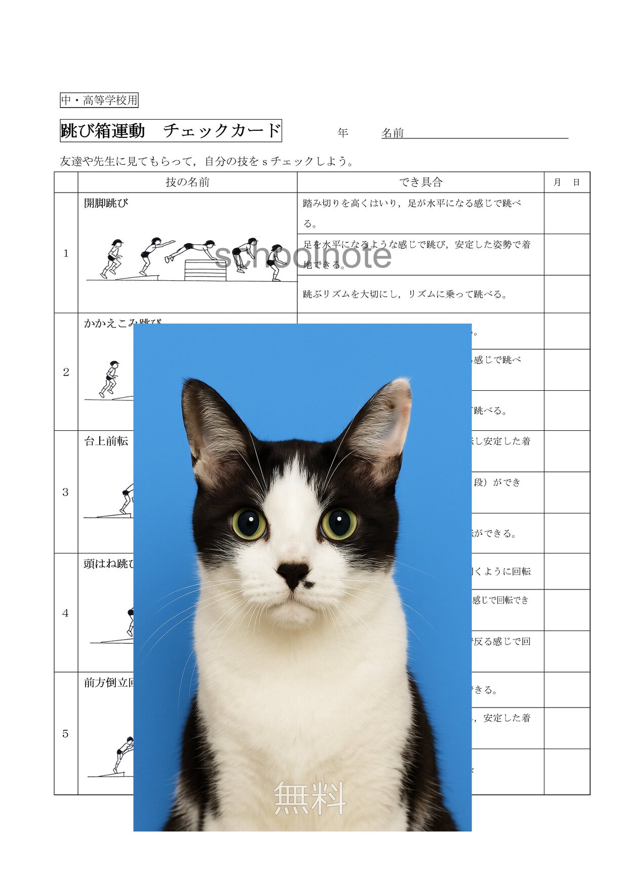 テスト：跳び箱カード - 画像 (2)